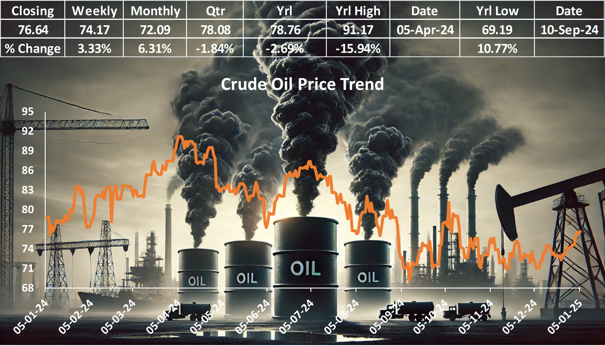 Crude Oil Prices Climb to Highest Levels Since October on Seasonal and Global Demand Boost